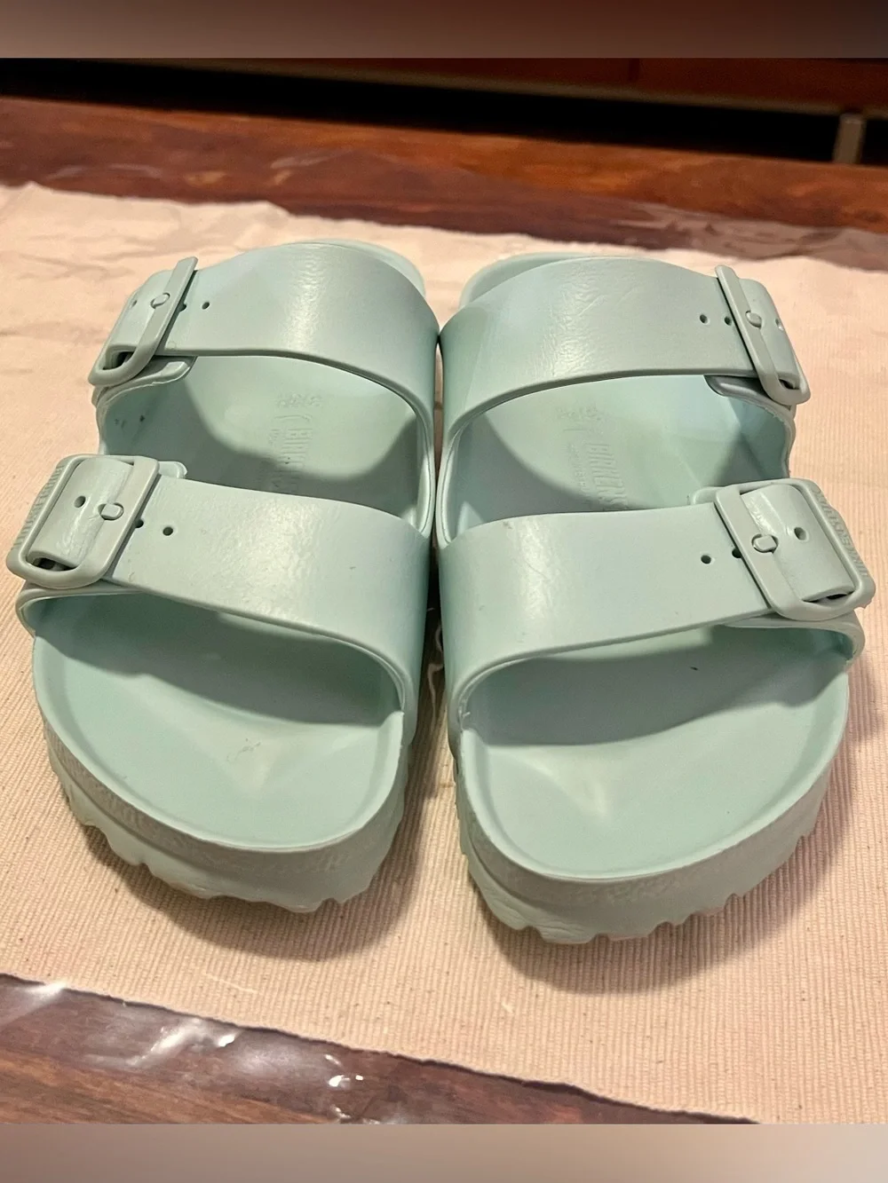Birkenstock Arizona EVA Sandals Mint Green Sz 39 L 8 M 6 - Picture 3 of 9